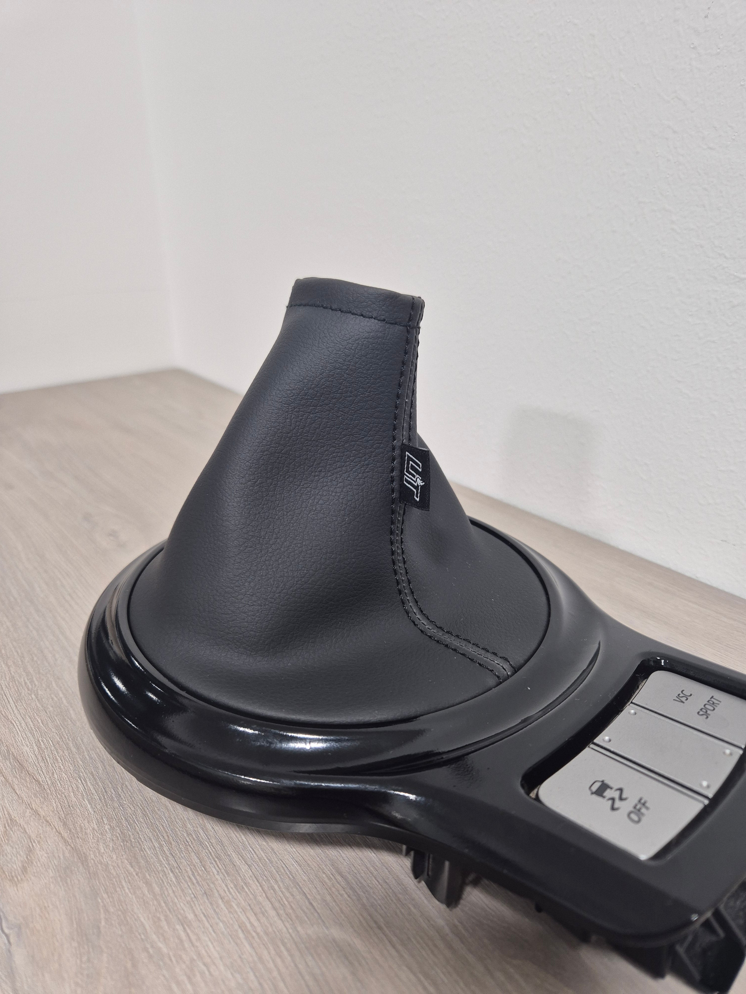 Black Leather Shift boot